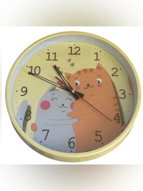 CAT WALL CLOCK CHILDREN’S ROOM DECOR